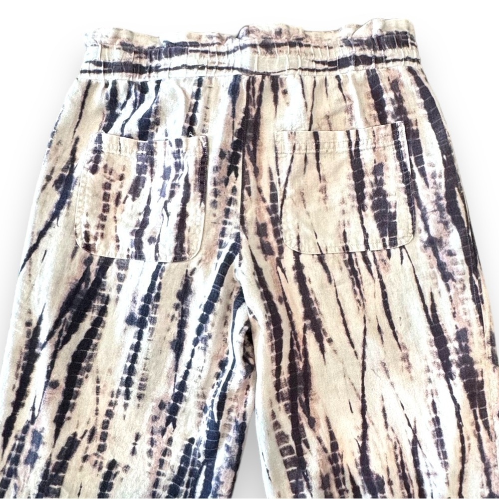 Jolt Tie Dye Wide Leg Paperbag Drawstring Waist Beach Pants Sz Small
Linen Blend - Picture 3 of 5